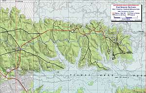 Trail-Between-Lakes 01 topographic trail map at 1:24,000 scale